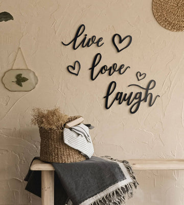 Live Laugh Love , classroom decor , creative office decor , home art - Metal Deco | THEDUKHA
